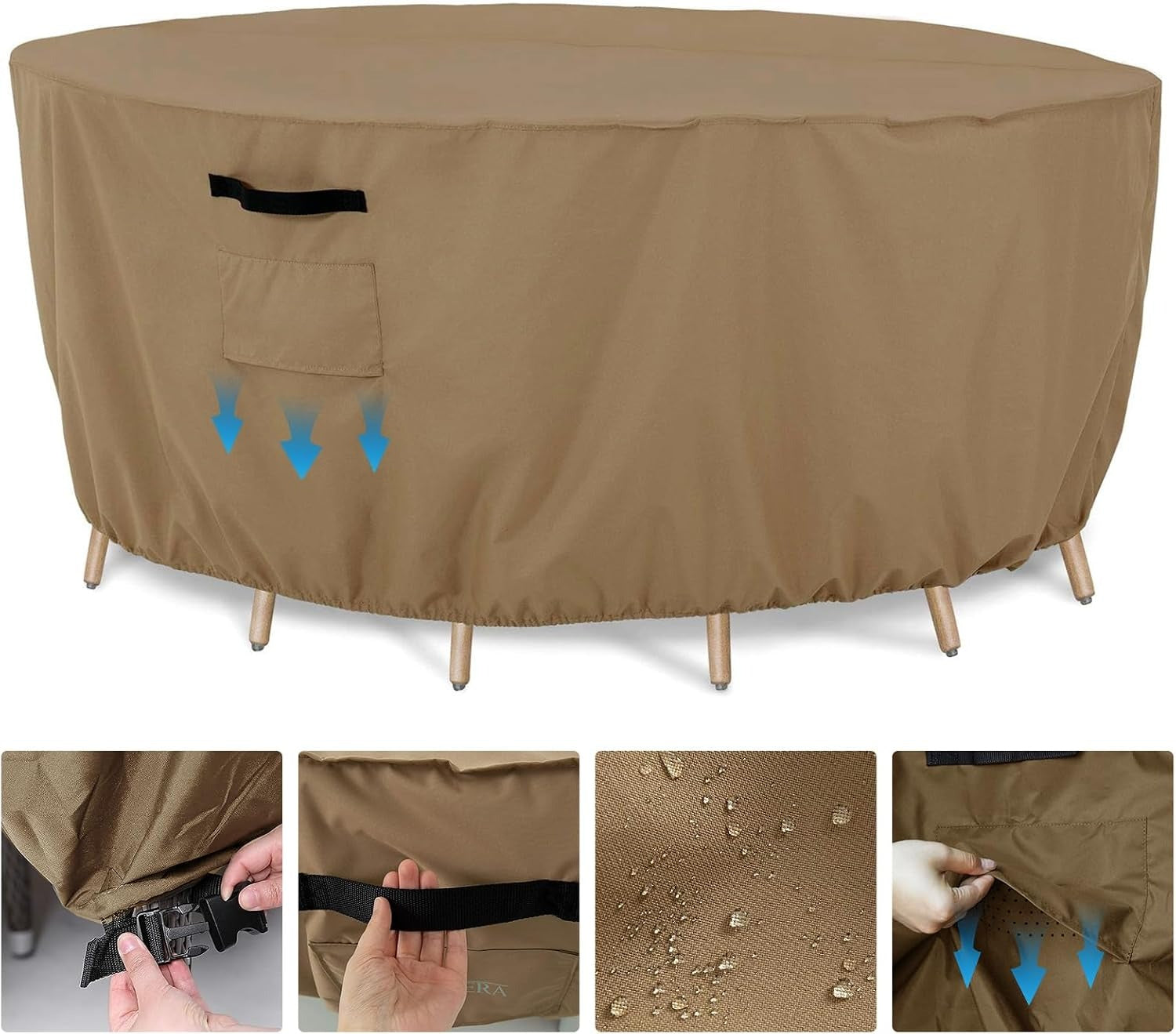 Waterproof Taupe Outdoor Furniture Cover