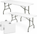 White Portable Folding Camping Dining Table