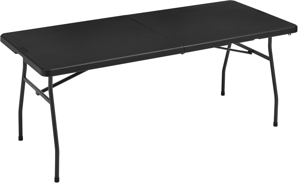 Black Heavy‑Duty Portable Folding Table