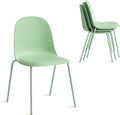 Green Stackable Indoor‑Outdoor Dining Chairs