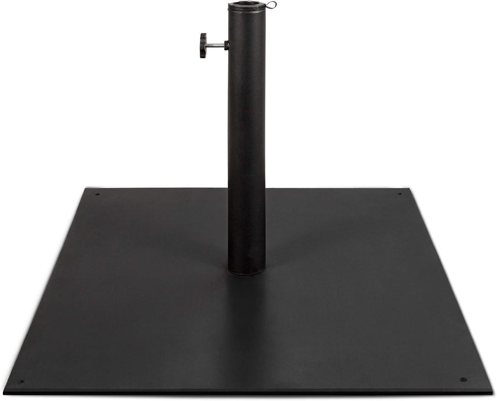 Black Square Steel Patio Umbrella Base