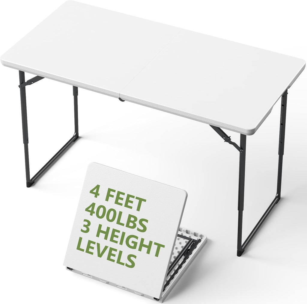 Heavy‑Duty Portable Plastic Folding Table