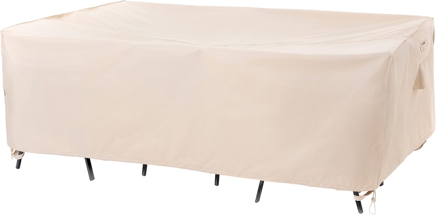 Beige Waterproof Patio Furniture Cover