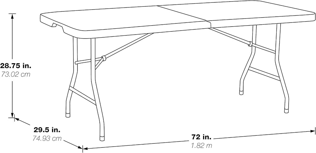 Resin Portable Rectangle Folding Picnic Table