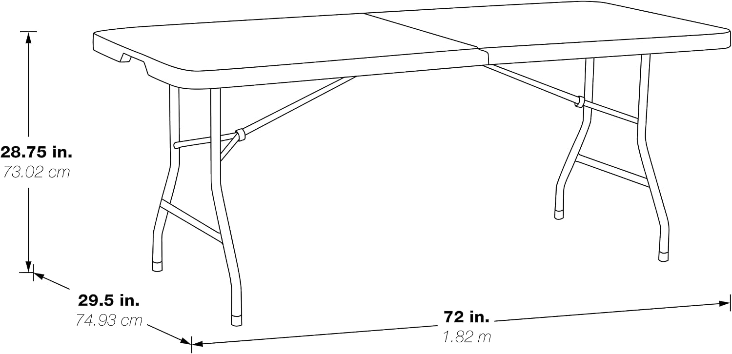 Resin Portable Rectangle Folding Picnic Table