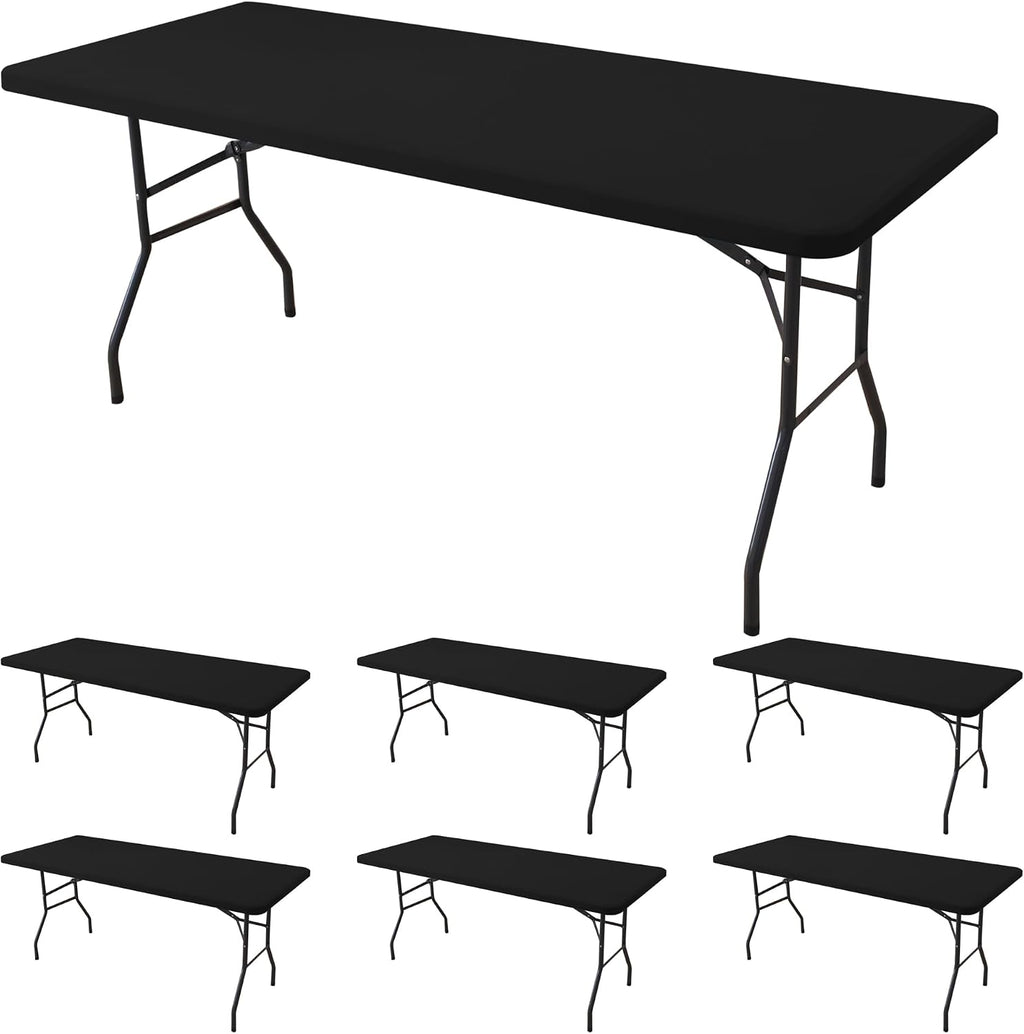 Black Rectangular Fitted Table Cover