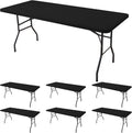 Black Rectangular Fitted Table Cover