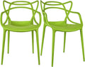 Green Stackable Indoor‑Outdoor Dining Chairs