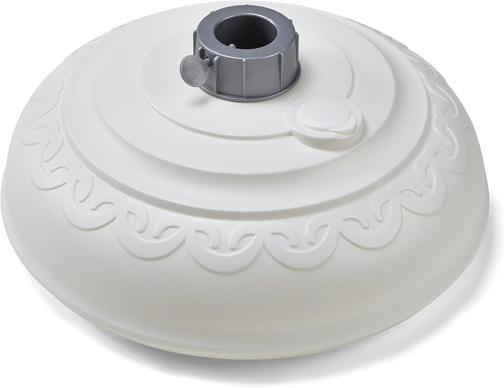 White Durable Resin Patio Umbrella Base