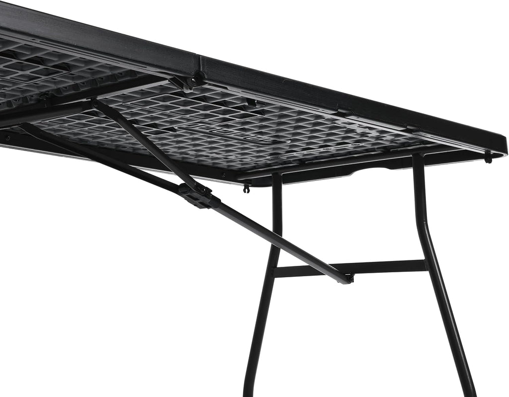 Black Heavy‑Duty Portable Folding Table