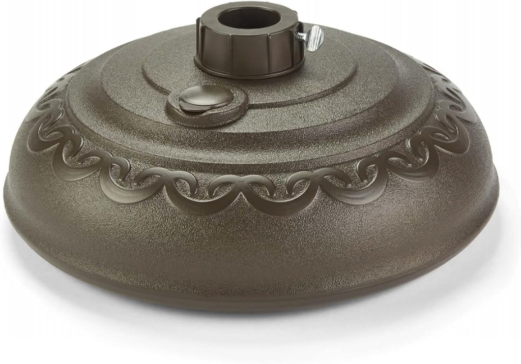 White Durable Resin Patio Umbrella Base