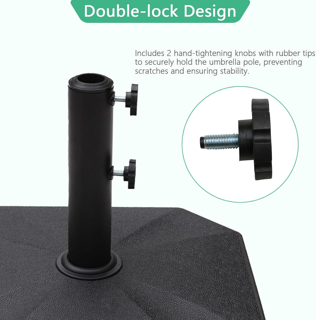 Heavy‑Duty Square Outdoor Umbrella Base