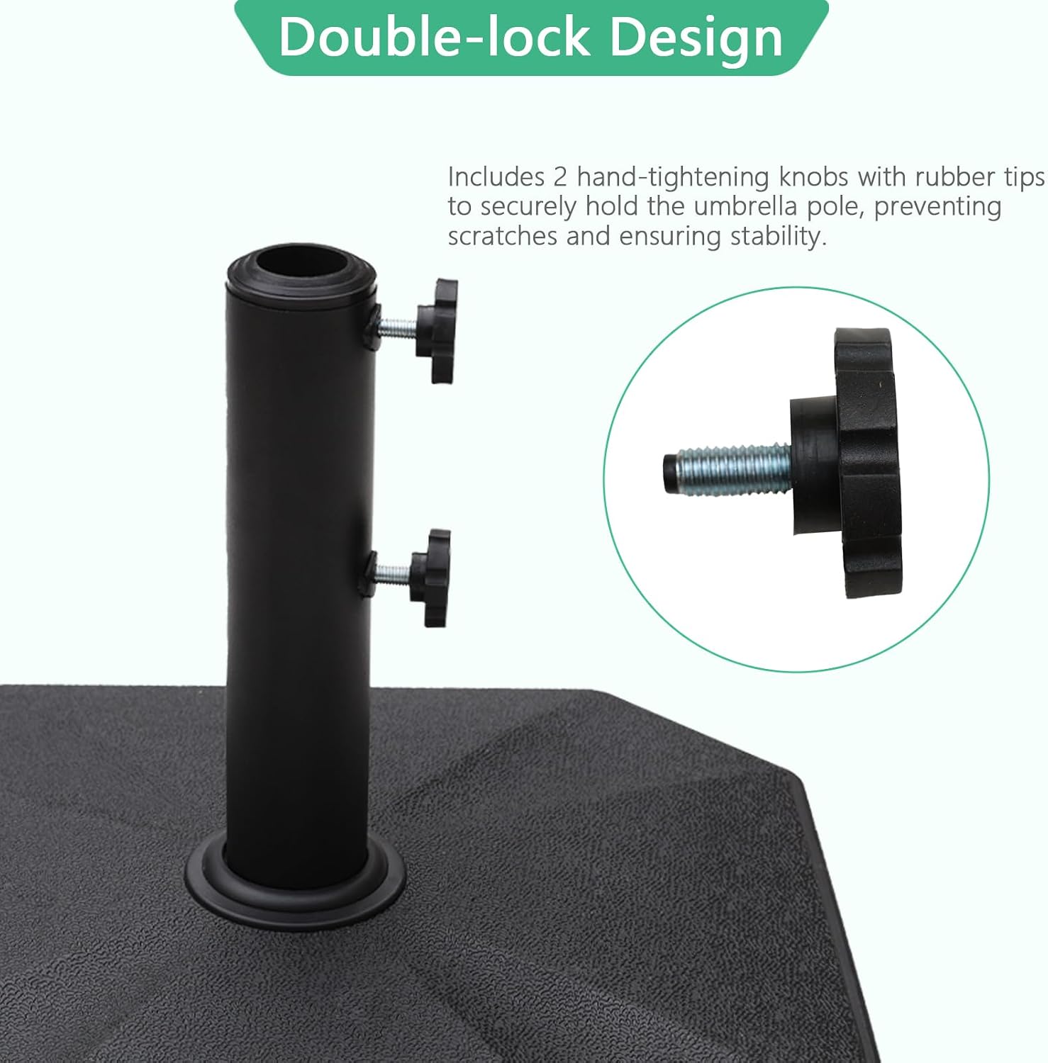 Heavy‑Duty Square Outdoor Umbrella Base