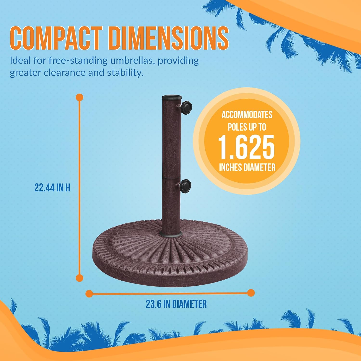 Bronze Resin Weather‑Resistant Umbrella Base
