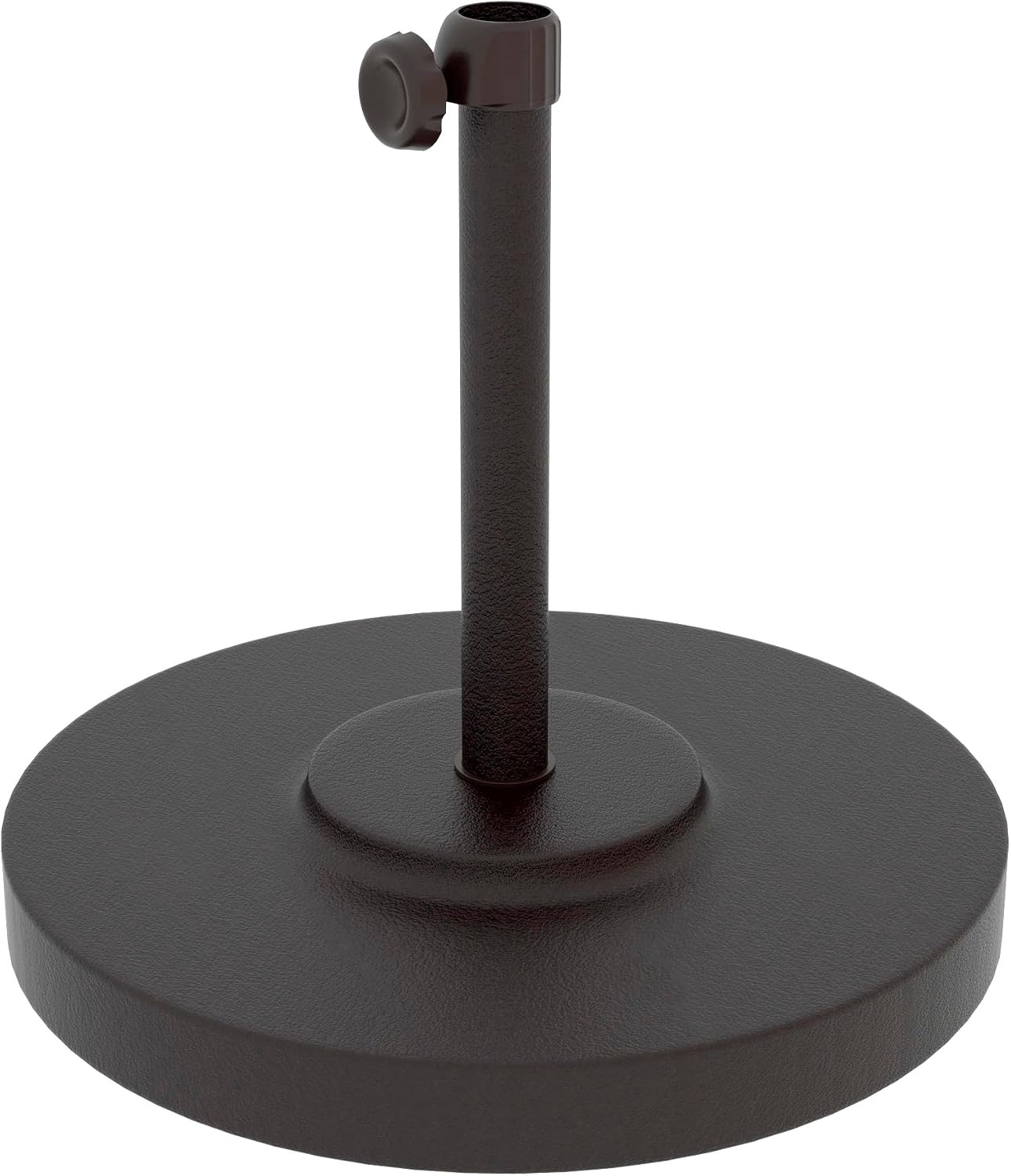 Black Round Concrete Patio Umbrella Base