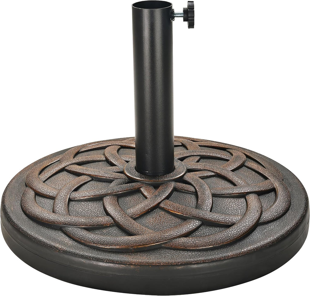 Bronze Heavy‑Duty Patio Umbrella Base
