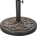 Bronze Heavy‑Duty Patio Umbrella Base