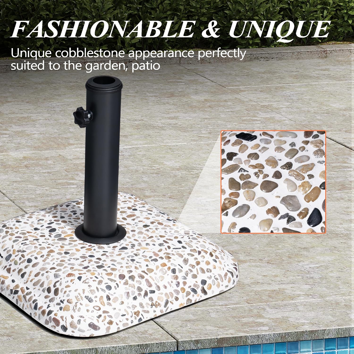 Heavy‑Duty Concrete Patio Umbrella Base