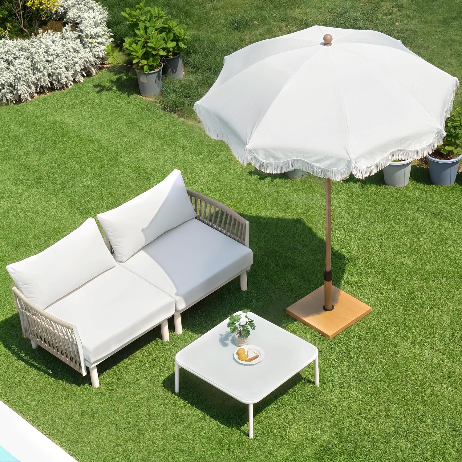 Heavy‑Duty Concrete Patio Umbrella Base