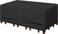 Waterproof Black Rectangular Patio Table Cover